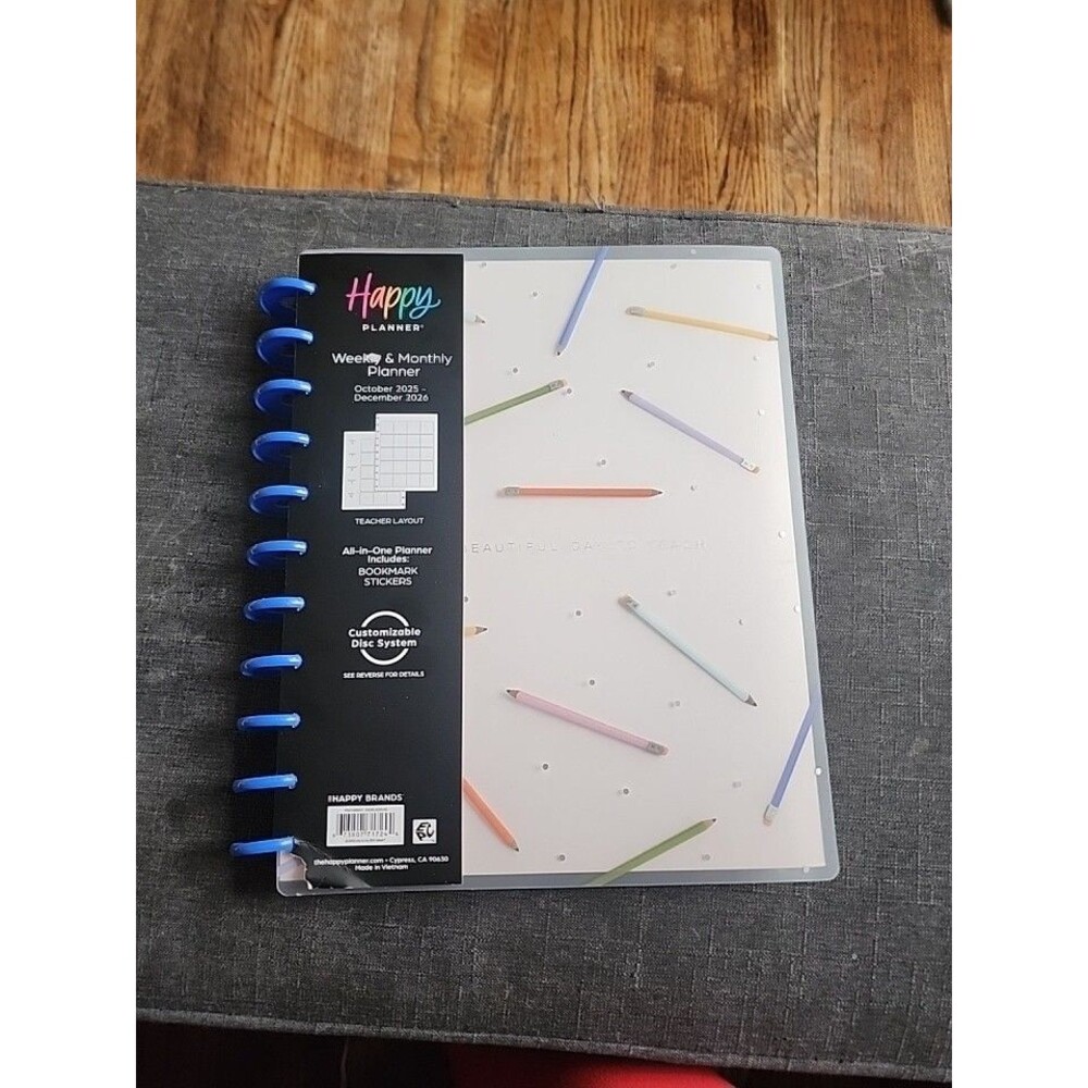 NWT | The Happy Planner ‘Teacher Planner Layout Oct 25 -Dec 26